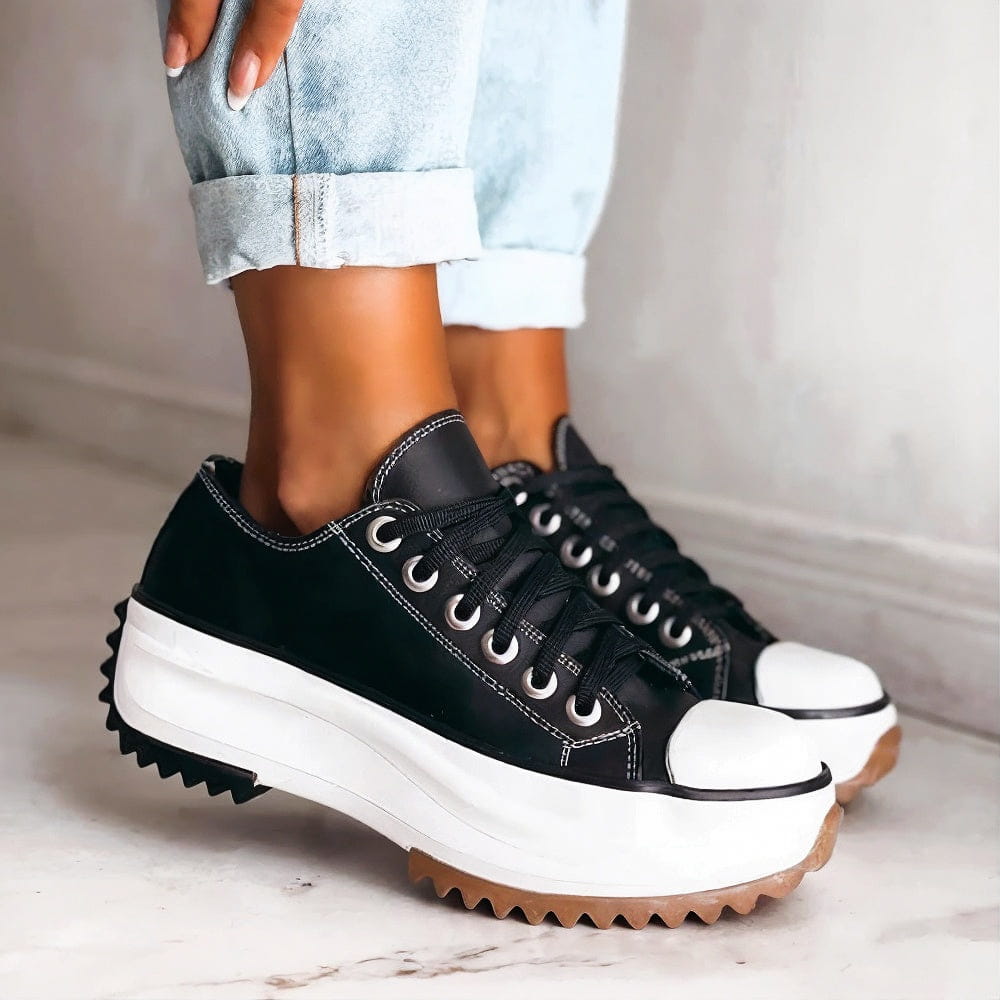 Chunky Platform Lace-Up Sneakers