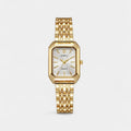 Women's Gold Square Face Watch – Petite Vintage Style Quartz Watch