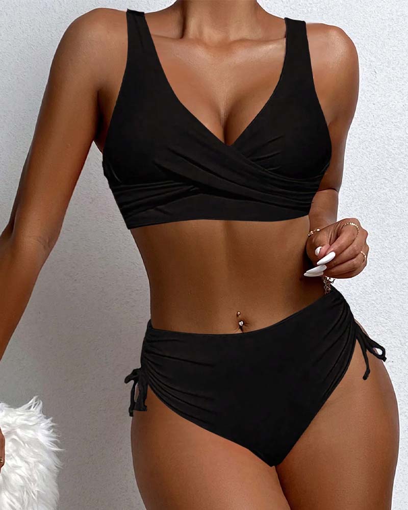 Alexandra | Women's Summer V-Neck Bikini Swimsuit | Meave & Ivy