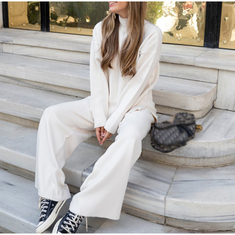 Women's Soft Knit Two-Piece Loungewear Set