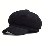Corduroy Newsboy Cap – Women's Baker Boy Hat