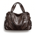 Ruched Hobo Bag with Studded Strap Tabs