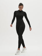 Women's Fleece Lined Winter Jumpsuit – Warm Stretch One-Piece