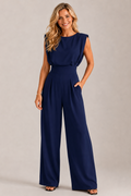 Mint Green Sleeveless Wide Leg Jumpsuit – Women's Elegant Occasion Jumpsuit