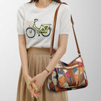Women's leather-look Shoulder Bag – Spacious Multi-Pocket Crossbody