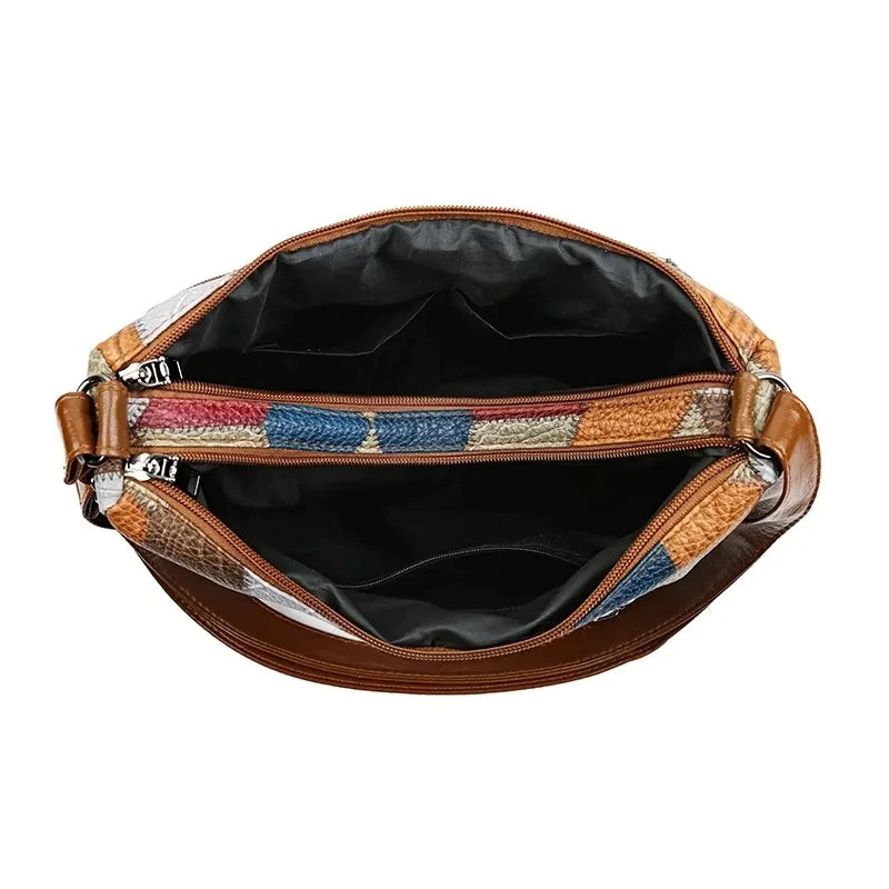 Women's leather-look Shoulder Bag – Spacious Multi-Pocket Crossbody