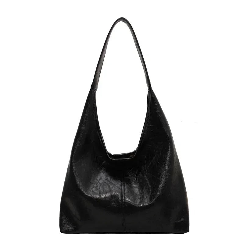 Women's Large leather-look Hobo Shoulder Bag