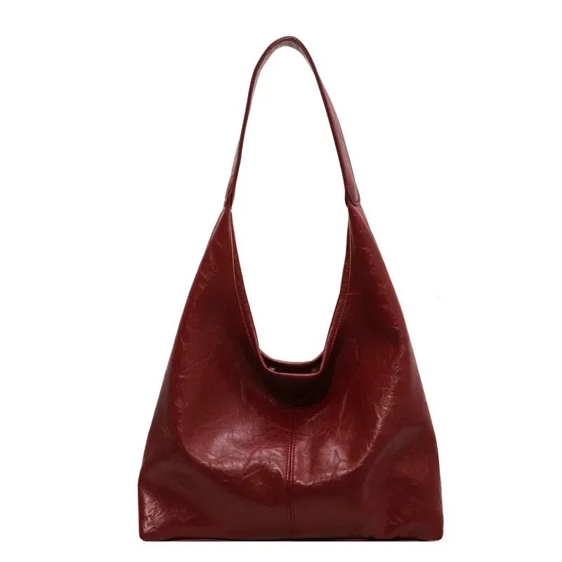 Women's Large leather-look Hobo Shoulder Bag