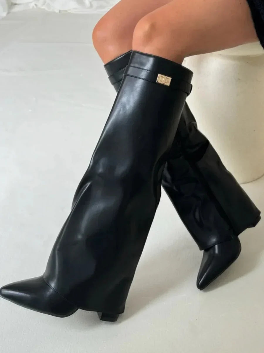 Suede Boots with Metallic Detail – Luxury Women's Ankle Boots | Meave & Ivy