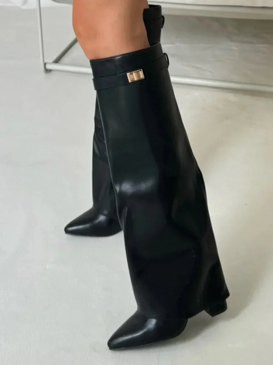 Suede Boots with Metallic Detail – Luxury Women's Ankle Boots | Meave & Ivy