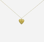 Gold Heart Pendant Necklace – Minimalist Love Necklace
