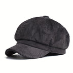 Corduroy Newsboy Cap – Women's Baker Boy Hat