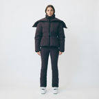 Women's Ski Jacket with Detachable Hood – Water-Repellent Fitted Snow Jacket