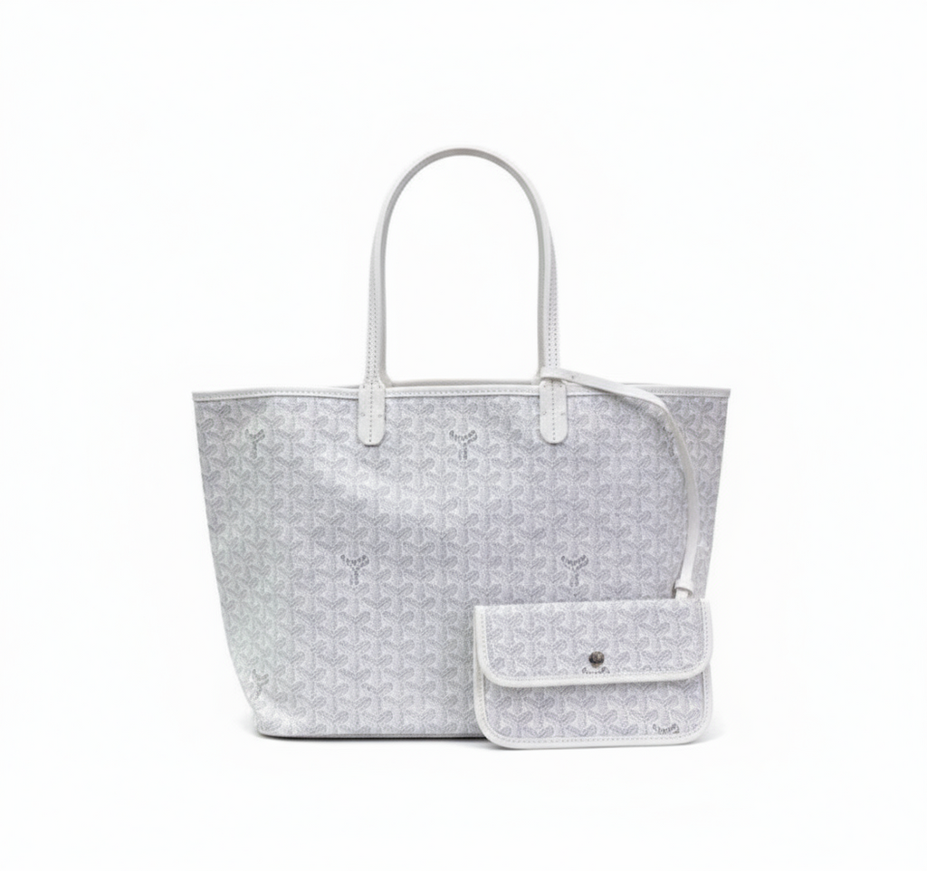 Women's Patterned Tote Bag with Matching Pouch – Large Shopper Bag