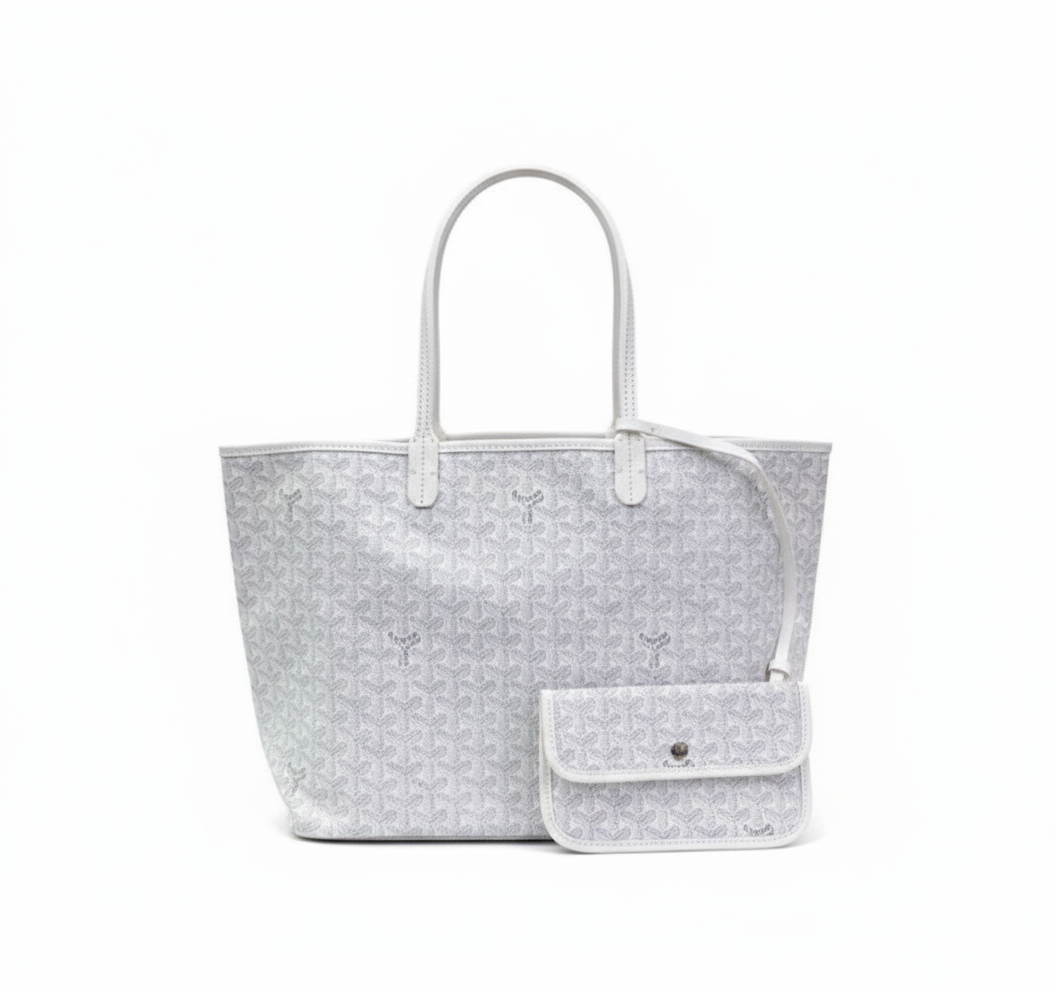 Women's Patterned Tote Bag with Matching Pouch – Large Shopper Bag