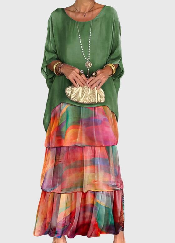 Nora | Women's Summer Tiered Maxi Dress | Meave & Ivy