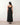 Basque Waist A-Line Maxi Dress