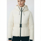 Women's Ski Jacket with Detachable Hood – Water-Repellent Fitted Snow Jacket