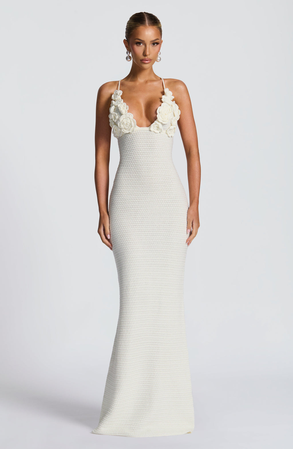 Ivory Crochet Maxi Dress – Bohemian Summer Dress | Meave & Ivy