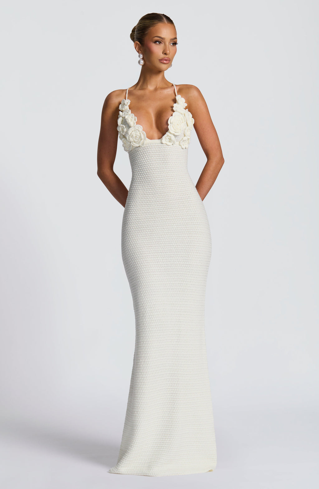 Ivory Crochet Maxi Dress – Bohemian Summer Dress | Meave & Ivy