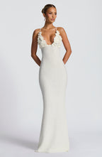 Ivory Crochet Maxi Dress – Bohemian Summer Dress | Meave & Ivy