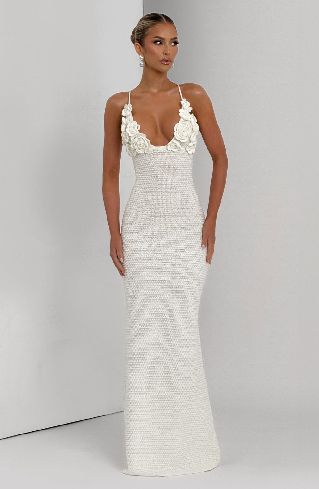 Ivory Crochet Maxi Dress – Bohemian Summer Dress | Meave & Ivy