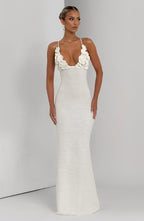 Ivory Crochet Maxi Dress – Bohemian Summer Dress | Meave & Ivy