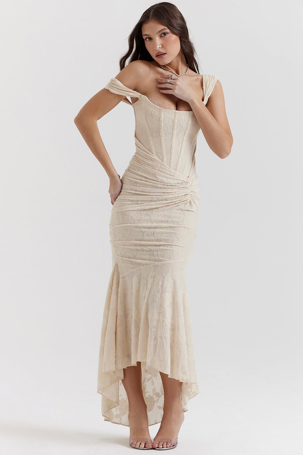 Gathered Waist Wedding Guest Dress – Formal Occasion Dress | Meave & Ivy