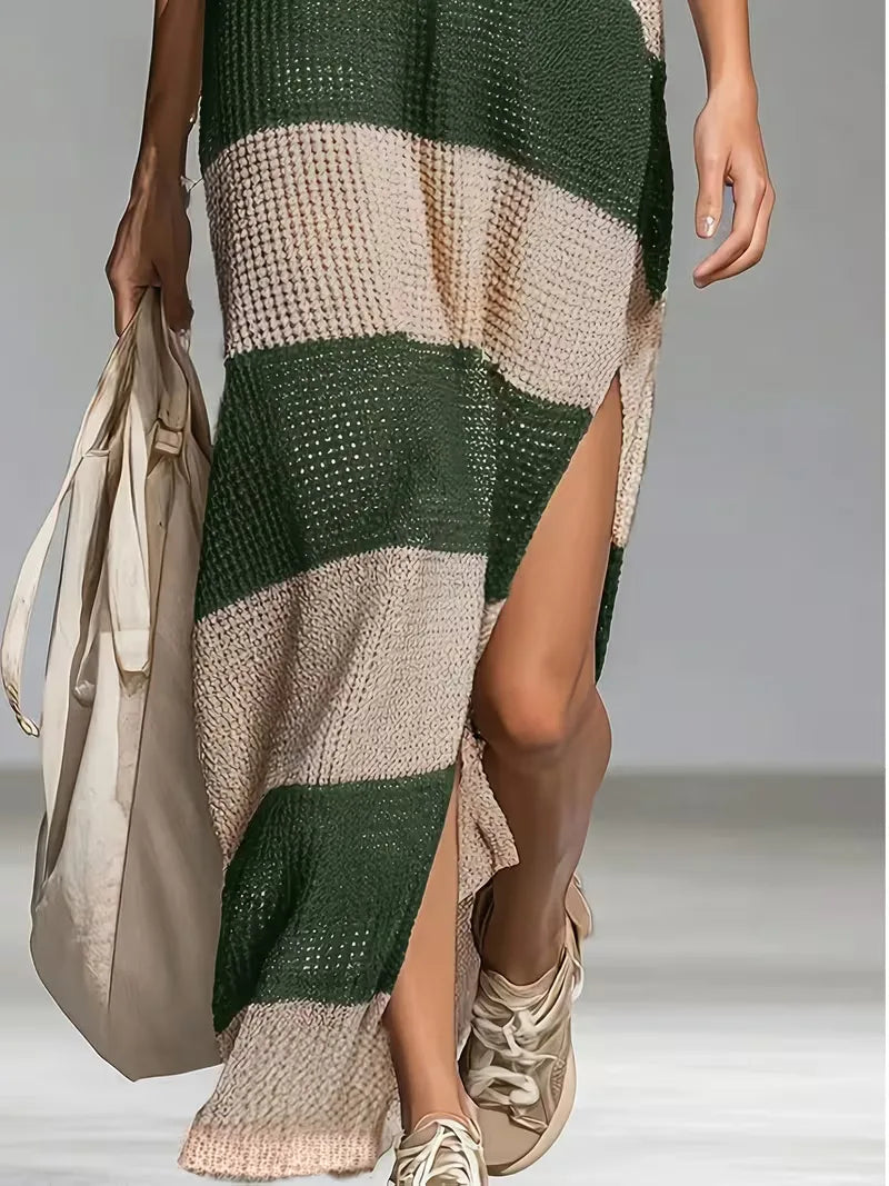Women's Striped Jumper Dress – One Piece Winter Ease in 6 Colours