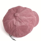 Corduroy Newsboy Cap – Women's Baker Boy Hat
