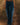 High Waist Side Fringe Western Flare Jeans