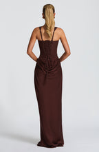 Black Corset Maxi Dress – Timeless Floor-Length Evening Gown | Meave & Ivy