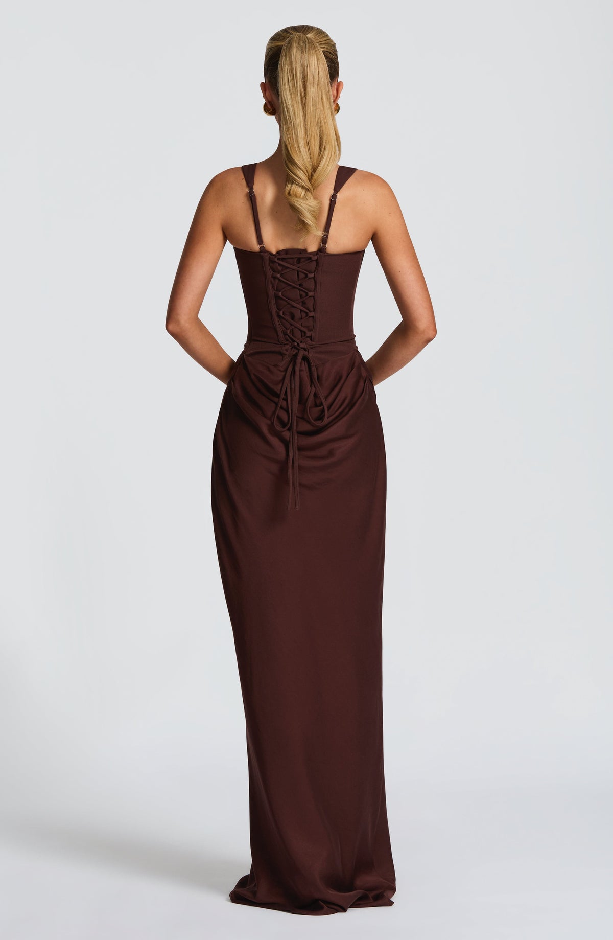 Black Corset Maxi Dress – Timeless Floor-Length Evening Gown | Meave & Ivy