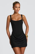 Black Corset Mini Dress – Classic Statement Tailoring | Meave & Ivy
