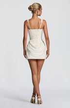 Ivory Corset Mini Dress – Elegant Statement Occasion Dress | Meave & Ivy