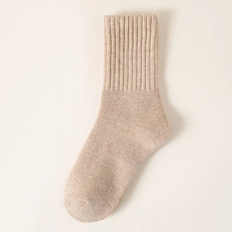 Thermal Fleece Lined Plush Socks – 5 Pair Mix Pack