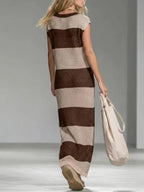Women's Striped Jumper Dress – One Piece Winter Ease in 6 Colours