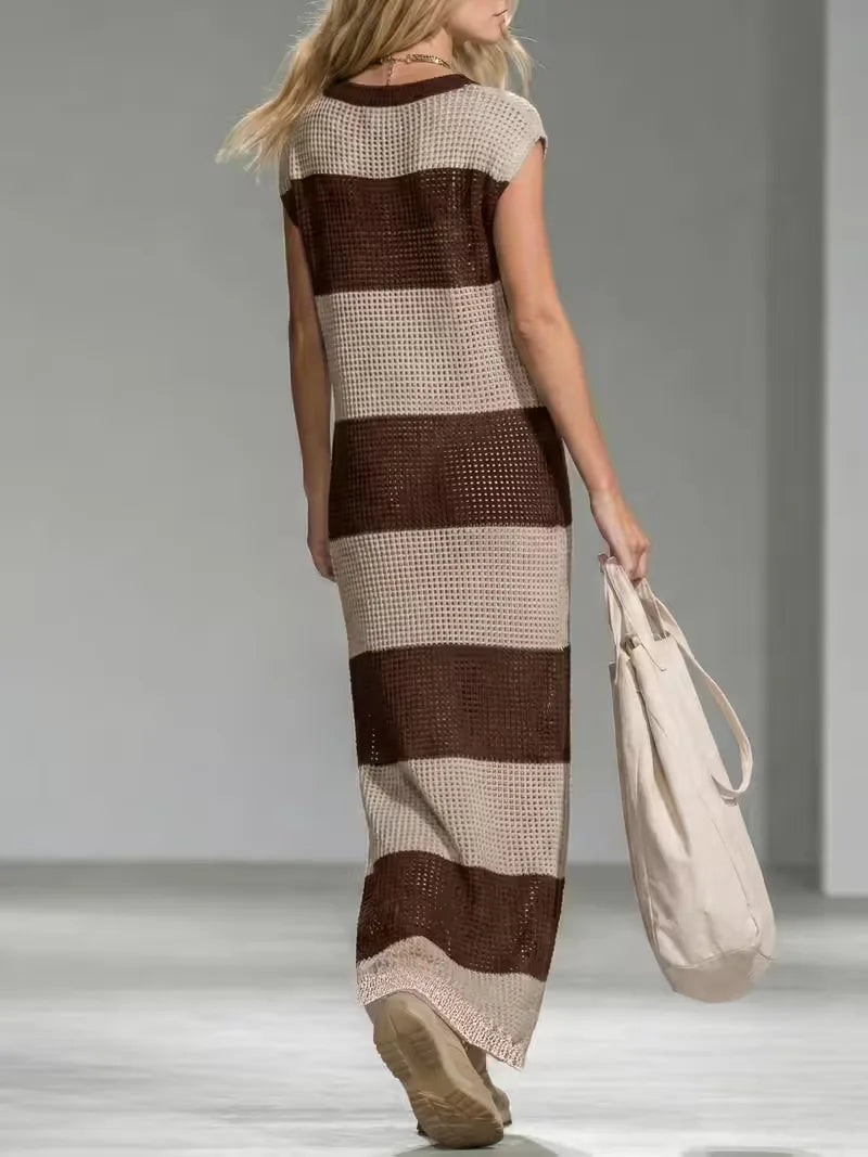 Women's Striped Jumper Dress – One Piece Winter Ease in 6 Colours