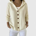 Women's Hooded Cardigan – Effortless Layering Knit in 4 Colours