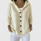 Women's Hooded Cardigan – Effortless Layering Knit in 4 Colours
