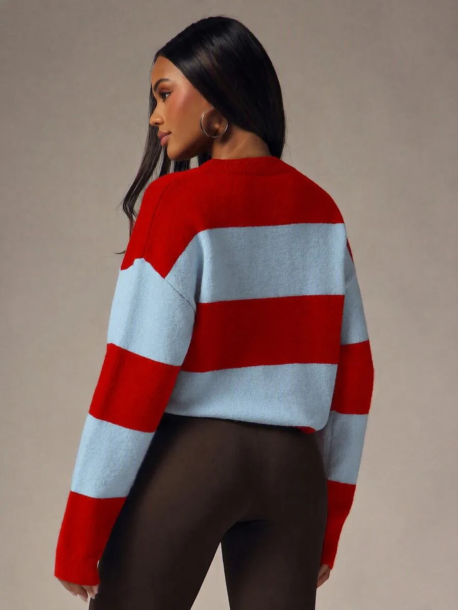 Women's Oversized Sweater with Buttons