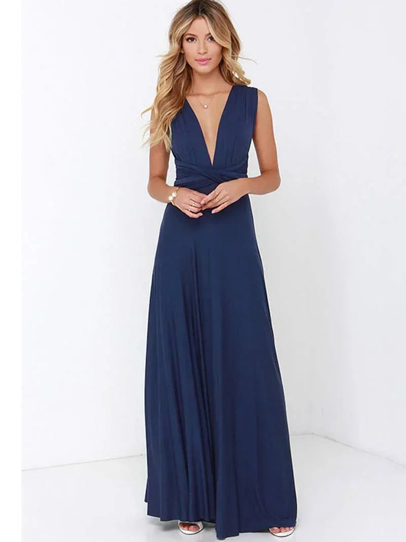 Multi-Way Maxi Dress – Elegant Evening Wedding Guest Gown | Meave & Ivy