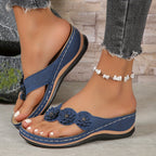 Floral Toe-Post Orthopedic Sandals