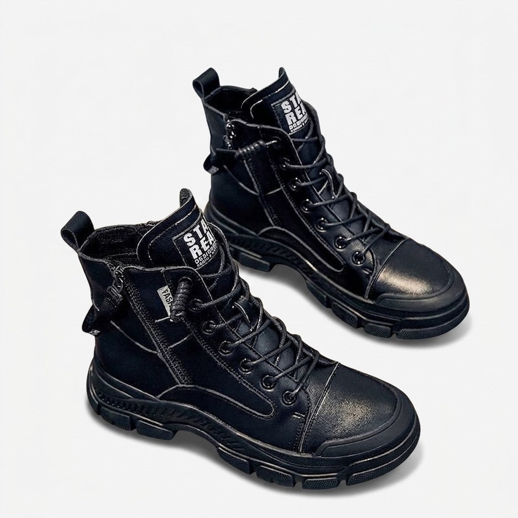 Women's High-Top Sneaker Boots – Chunky Lace-Up Style