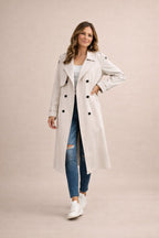 Double Breasted Trench Coat with Belt in 6 Colours