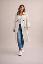 Double Breasted Trench Coat with Belt in 6 Colours