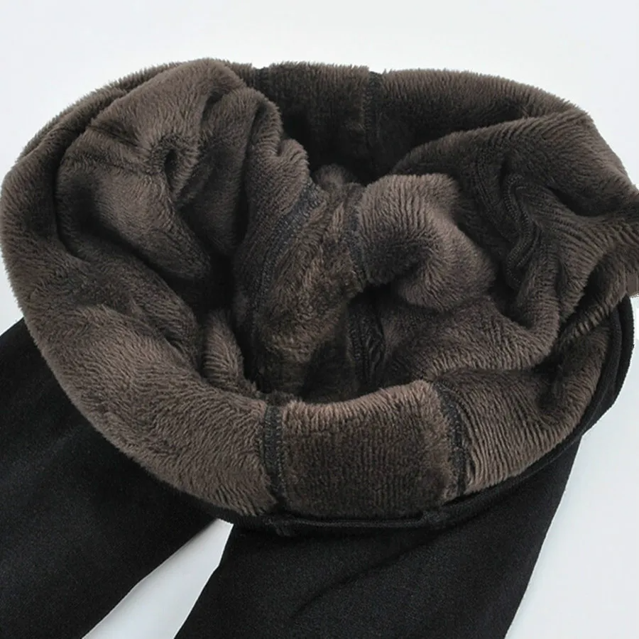 Fleece-Lined High-Waist Leggings – Full-Length Warmth