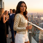 Sequin Mini Blazer – Women's Summer Party & Occasion Blazer | Meave & Ivy