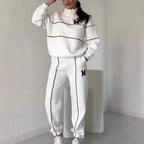 Women's Contrast-Piped Half-Zip Tracksuit