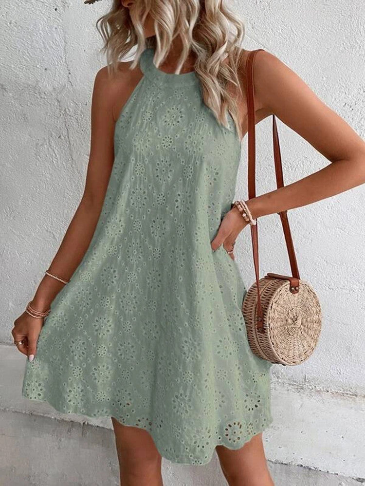 Halter Neck Mini Dress – Elegant Summer Party Dress | Meave & Ivy